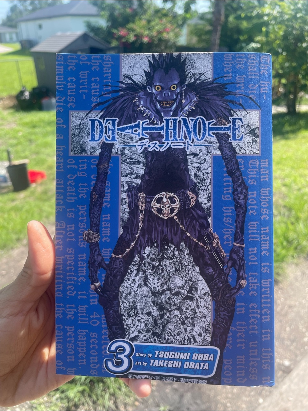 Manga Death Note Volume 3 Blue and Black Cover